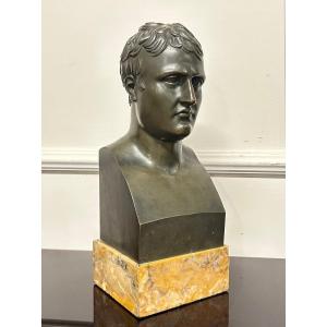 Bust Of Napoleon Bonaparte In Hermes After Chaudet, Early 19th Century, H 36 Cm