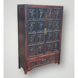 Armoire - Cabinet Chinois En Bois De Fer - Chine époque  XIXéme Siècle 