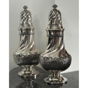 Pair Of Louis XV Sterling Silver Torso Shakers - Shaker - Bointaburet A Paris 