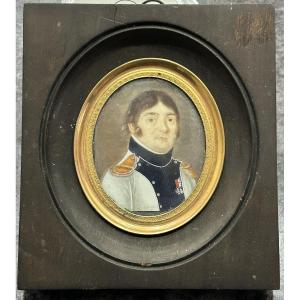 Miniature Portrait Of Gilbert Favier (1769-1819) Late 18th Or Early 19th Century 