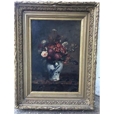 At . Gilson - Still Life With Bouquet Of Flowers