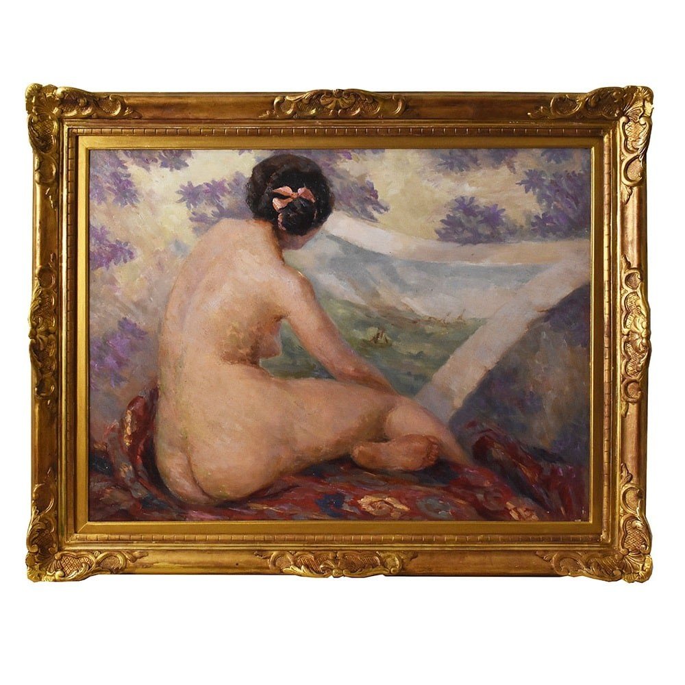 Proantic: Tableaux Art Déco, Peintures De Nus De Femmes, Huile Sur Pa