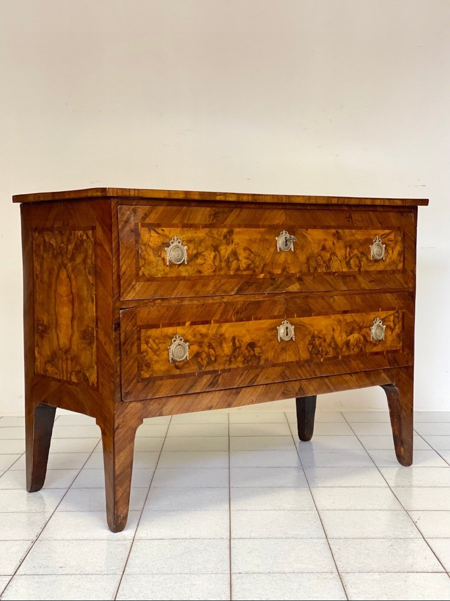 Commode Louis XVI Deux Tiroirs. XVIIIe Siècle