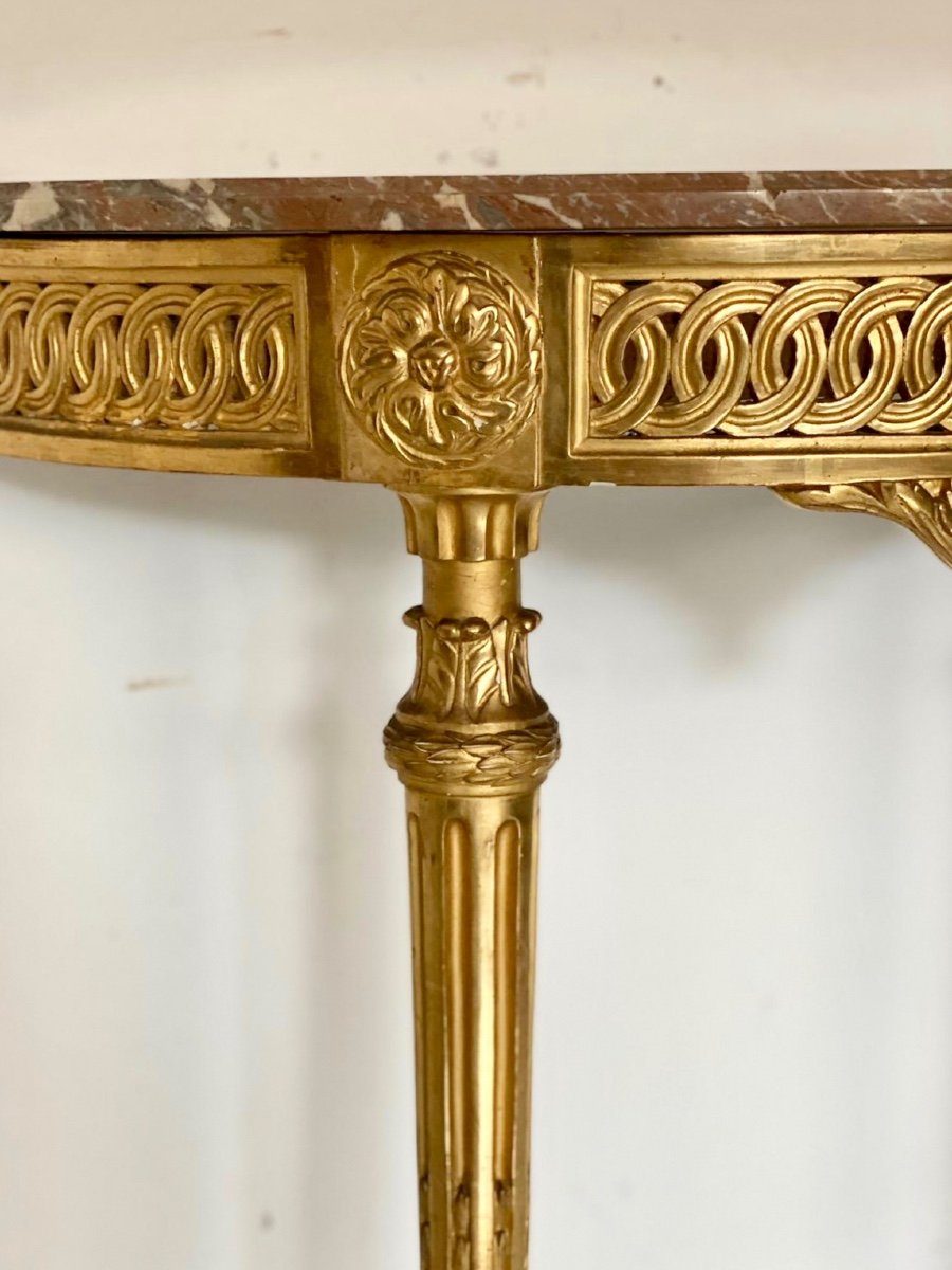 Golden Crescent Console. Early 19th Century-photo-2