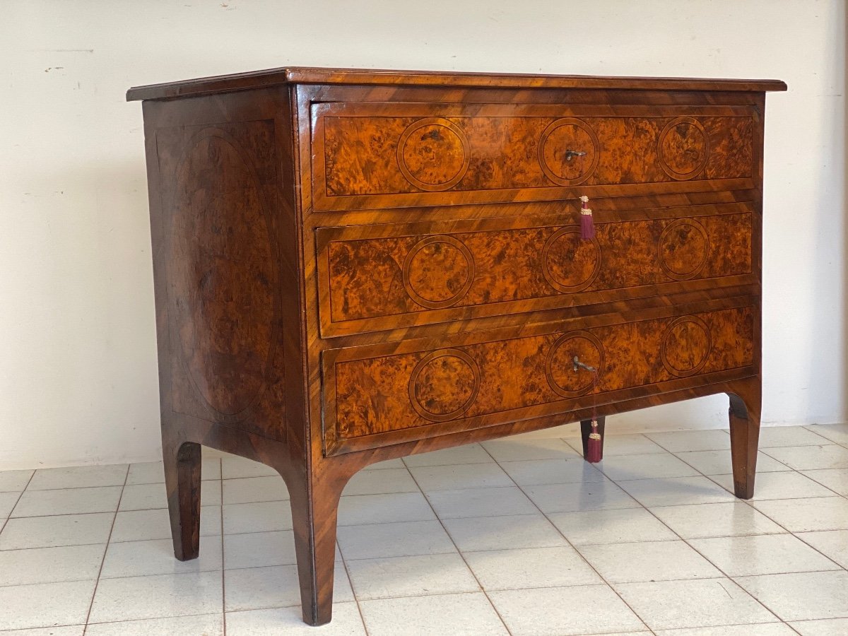 Louis XVI Chest Of Drawers, Lombardy, 18th Century. Restored-photo-2