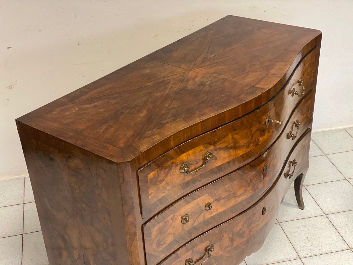 Commode Arbalète Cintrée Louis XV. Venise 1740-photo-2