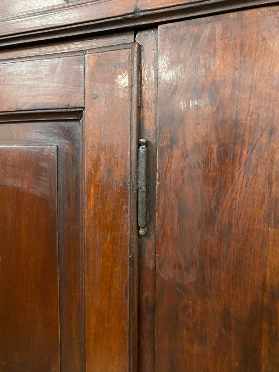 Lombard Walnut Wardrobe With Side Doors. Cremona Early 18th Century-photo-7