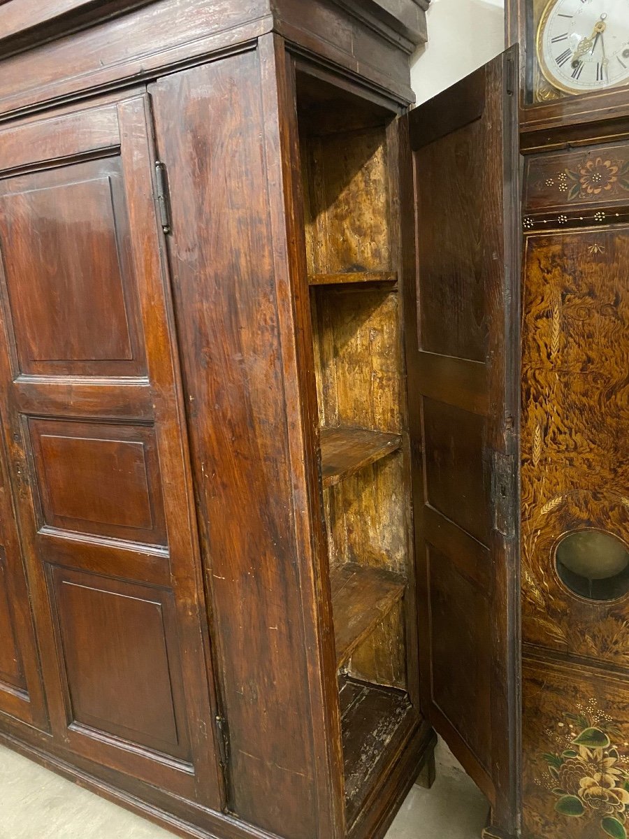 Lombard Walnut Wardrobe With Side Doors. Cremona Early 18th Century-photo-8