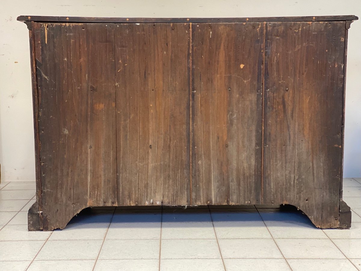 Louis XIV Walnut Chest Of Drawers. Modena Bologna 17th Century-photo-4