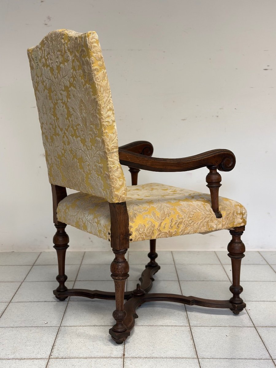 Louis XIV Lombard Armchair. Early 18th Century-photo-3