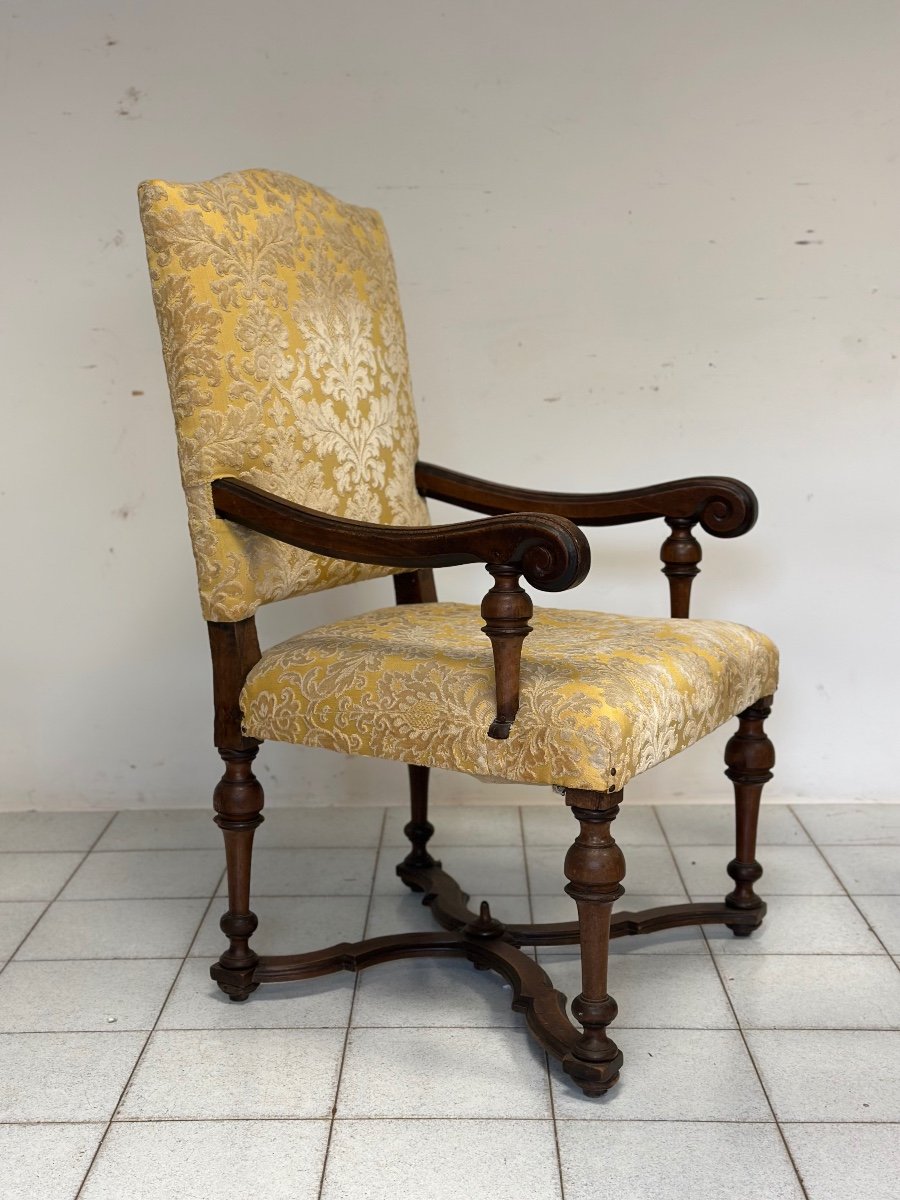 Louis XIV Lombard Armchair. Early 18th Century-photo-2