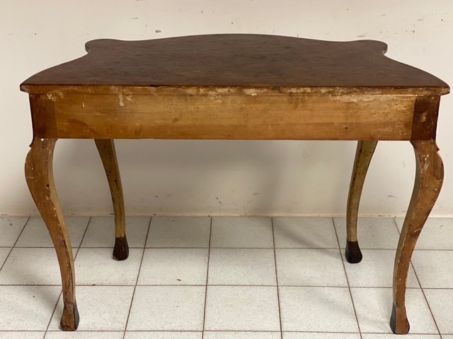 Lacquered Console Painted Fake Marble Top. Lombardy Piedmont Mid 19th Century List Price-photo-7