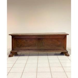 Walnut Chest. Brescia Cremona. Late 17th Century