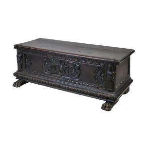 Lombard Carved Chest From The Early 17th Century