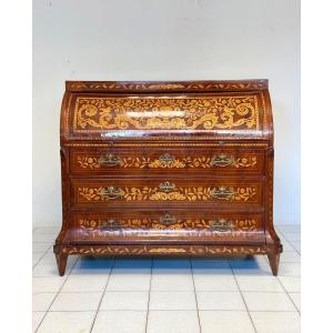 Folding Chest Of Drawers With Writing Desk. Holland 18th Century