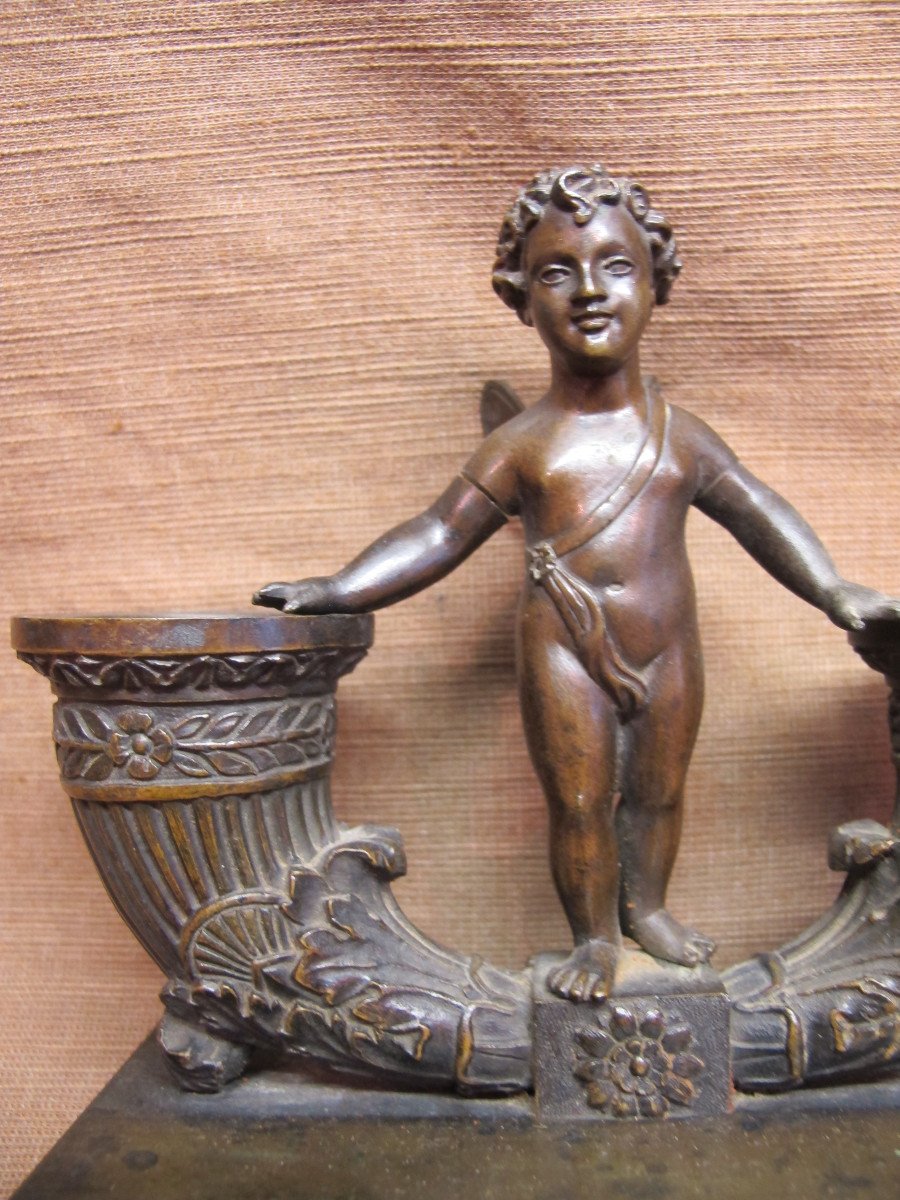 Inkwell In Bronze Restoration Period-photo-4