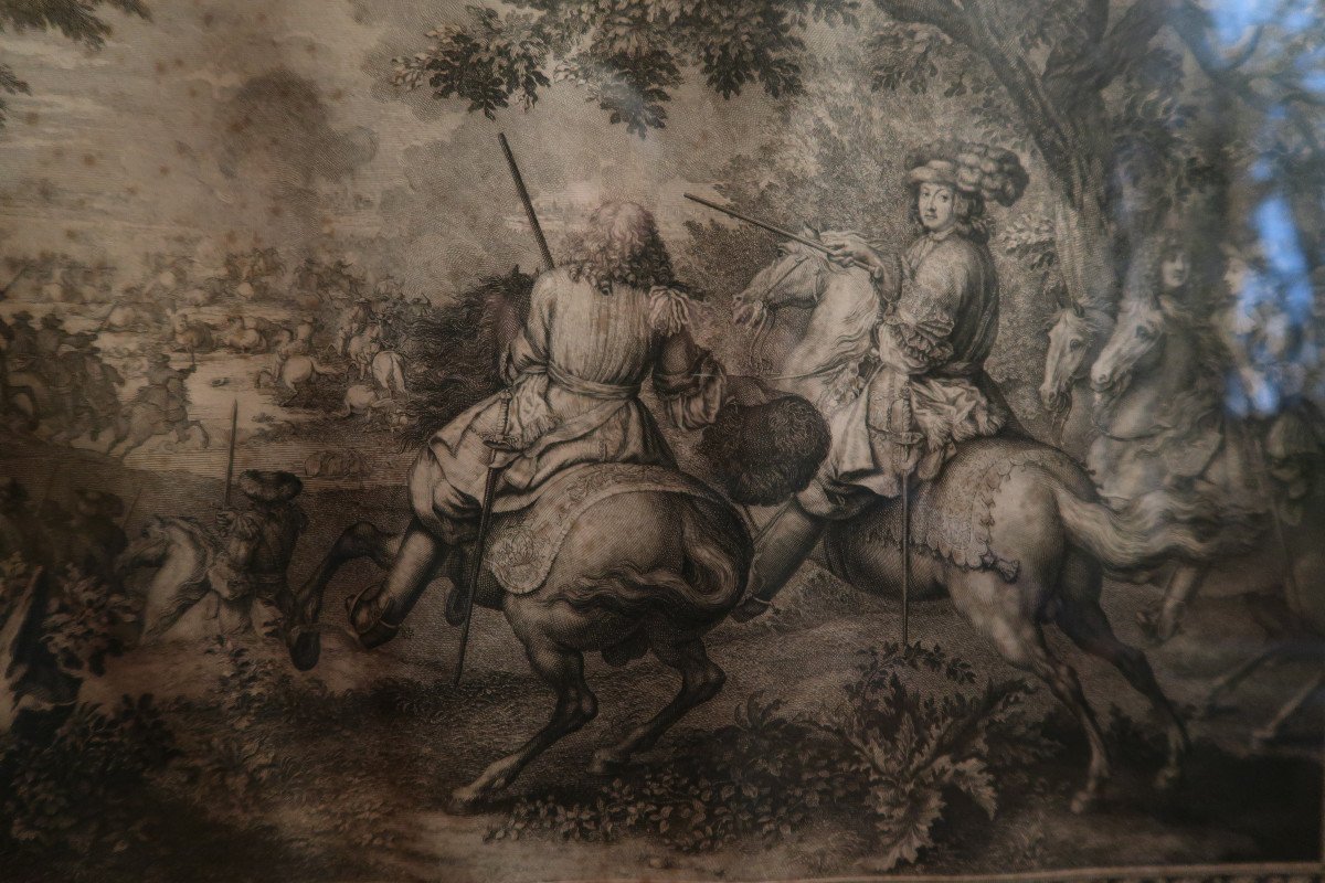 Two Engravings “battles Of Louis XIV”-photo-4