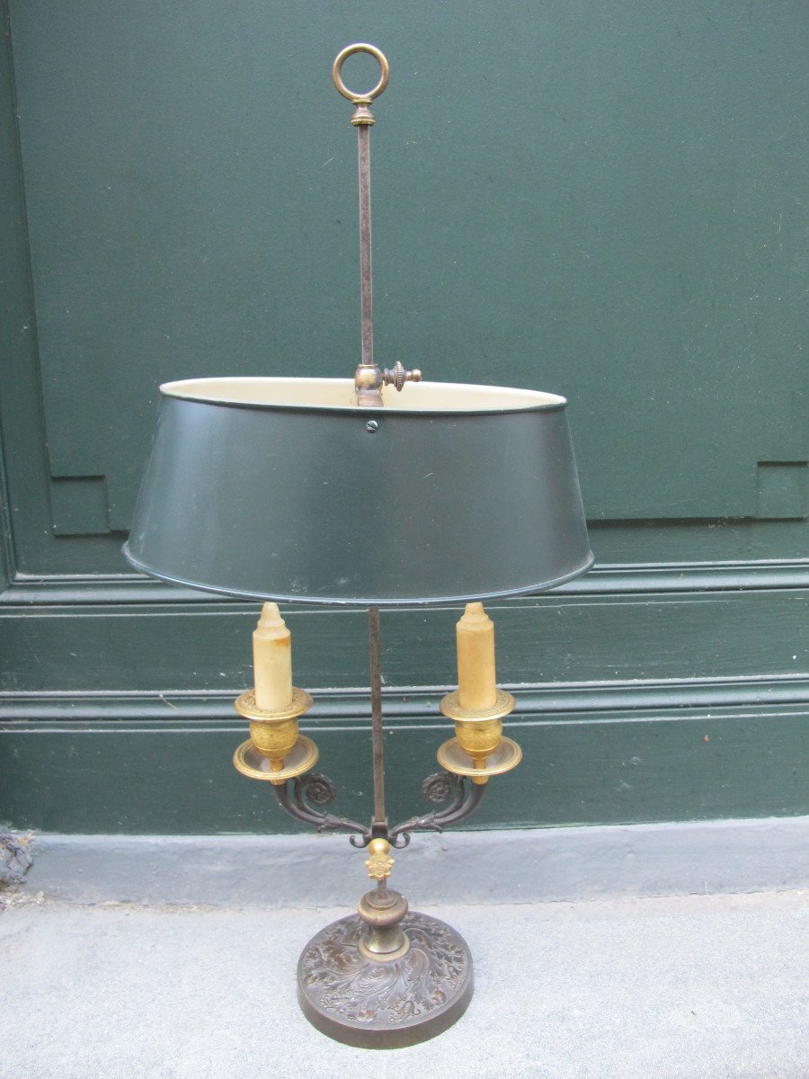 Bouillotte Lamp, Restoration Period-photo-2