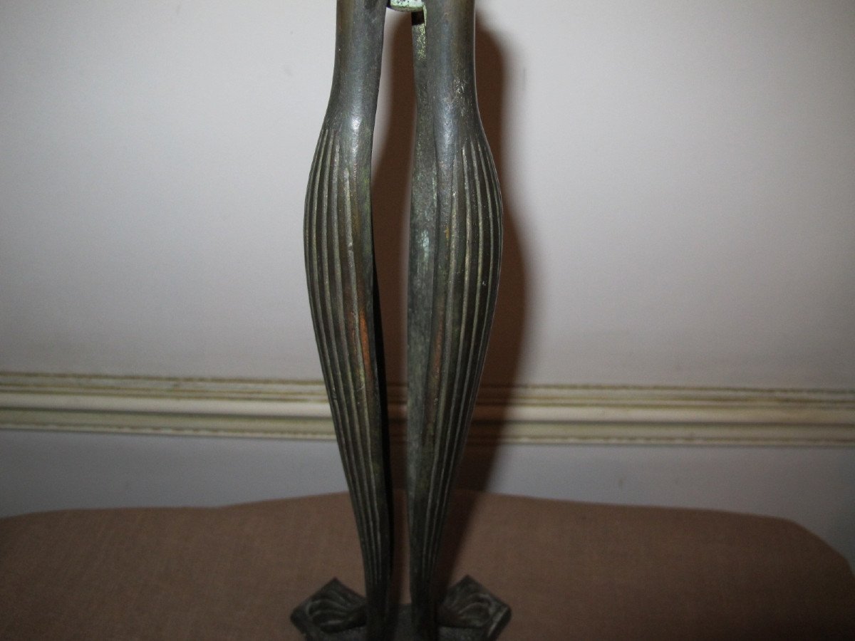 Bronze Lamp "cat's Paw Model"-photo-3