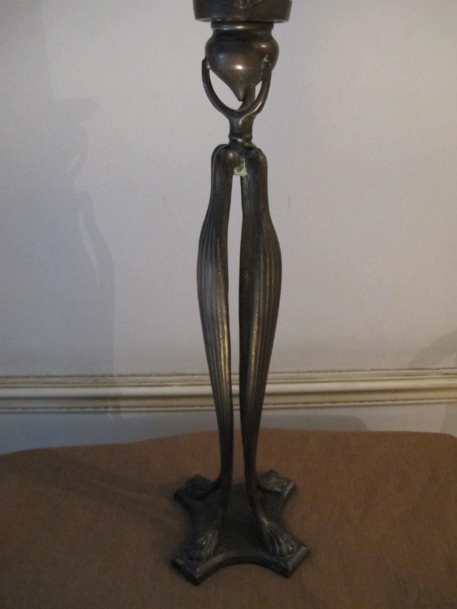 Lampe En Bronze  " Modèle Cat's Paw "
