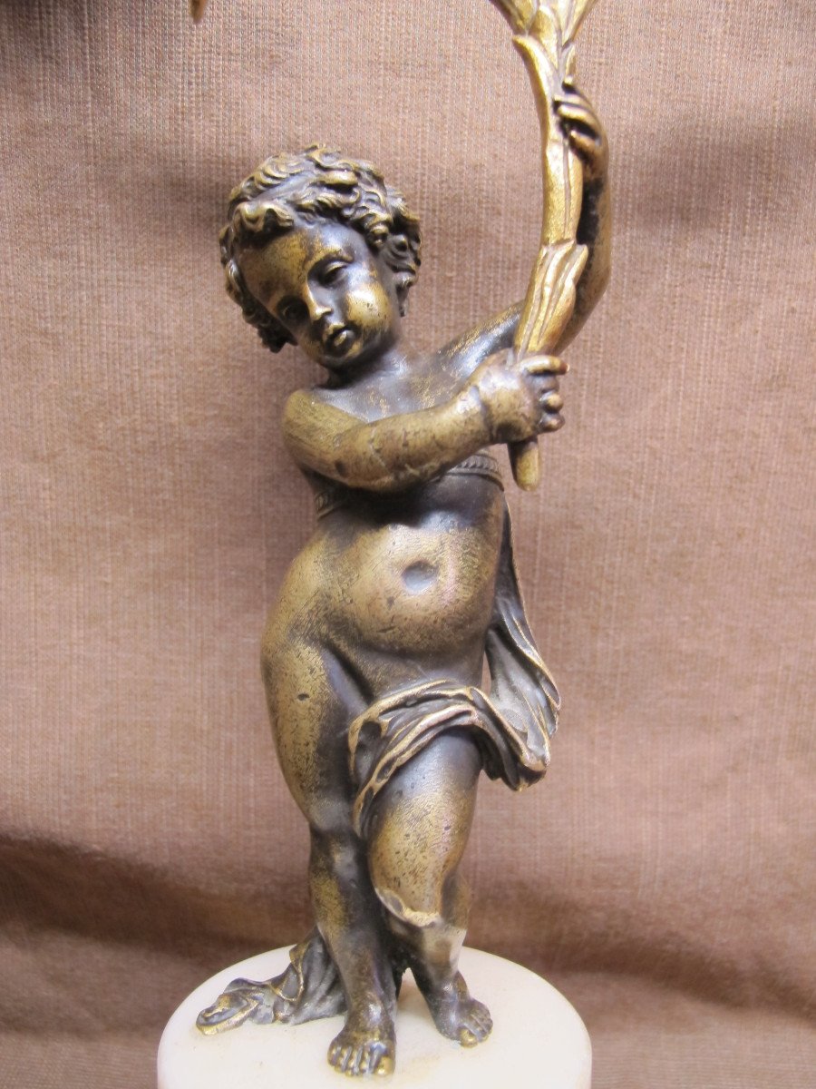 Candelabra With Putti Decor -photo-2