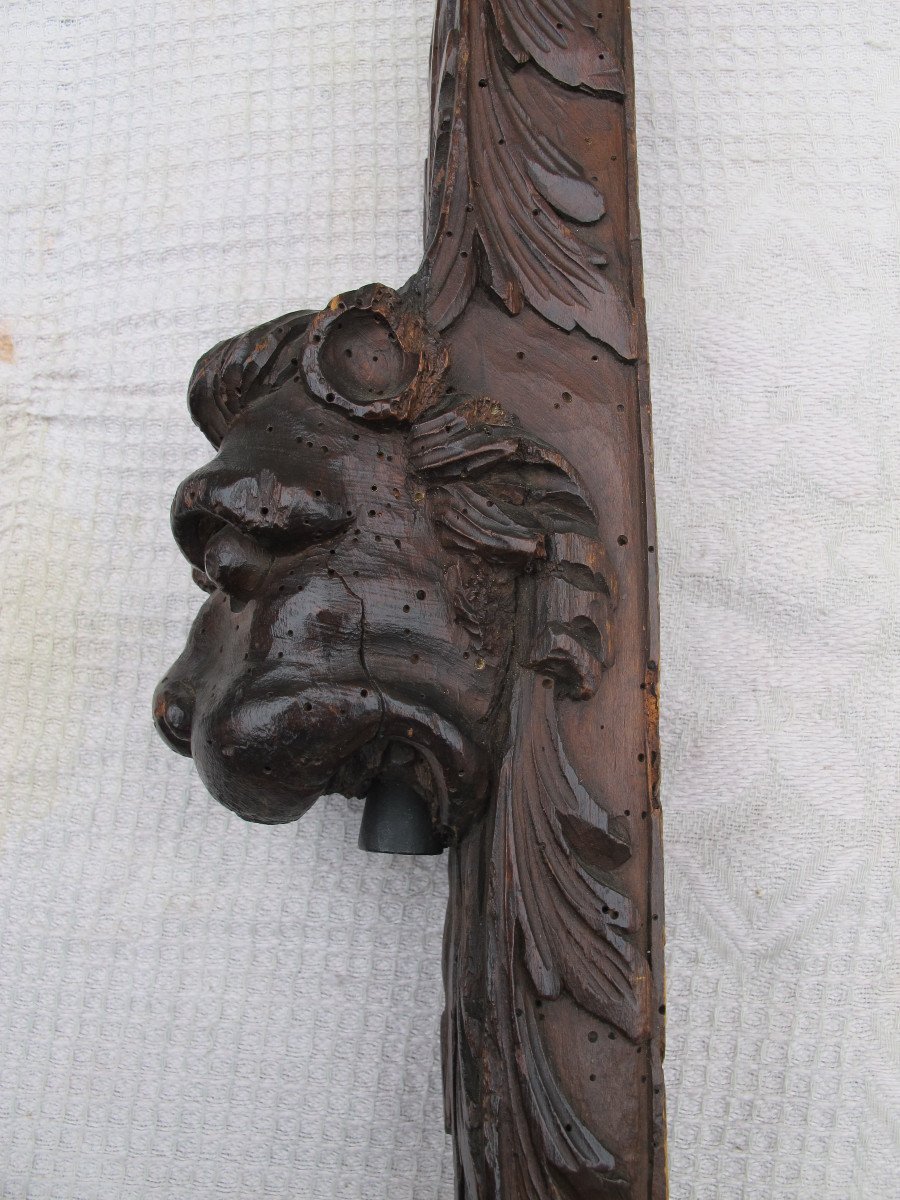 Bois Sculpté  " Lion  "  Fin XVII  -  Début XVIII-photo-4