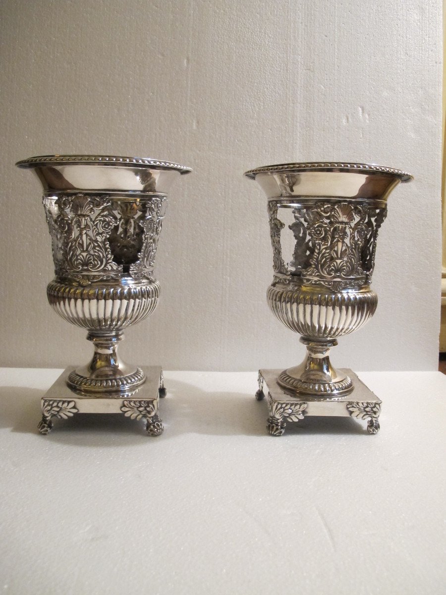 Pair Of Restoration Period Vases