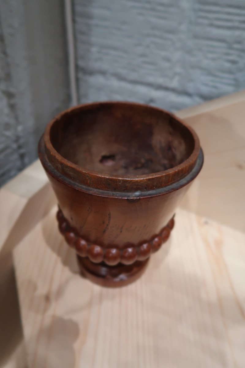 19th Century Turned Wood Cup -photo-4