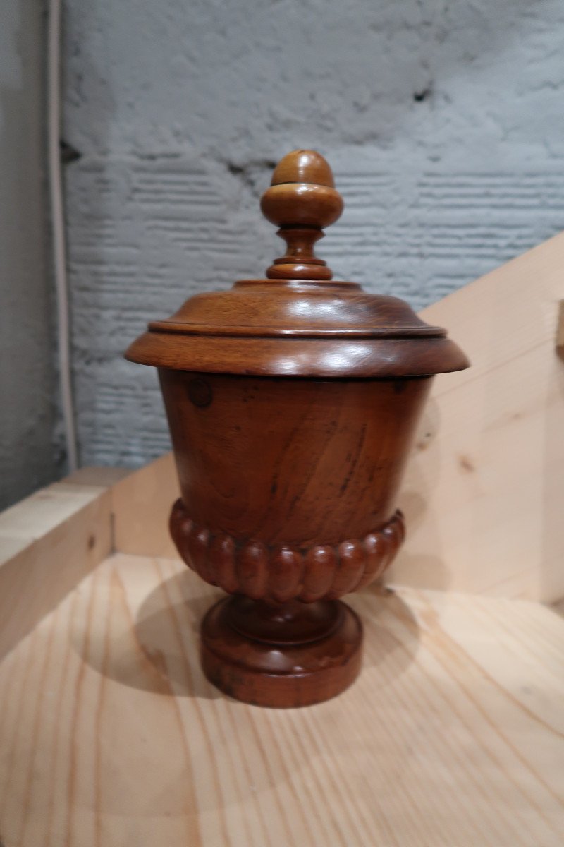 19th Century Turned Wood Cup -photo-3