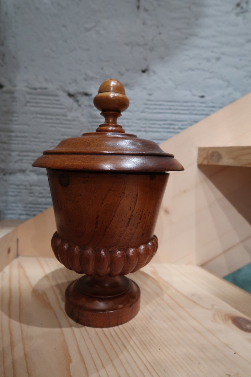 19th Century Turned Wood Cup -photo-5