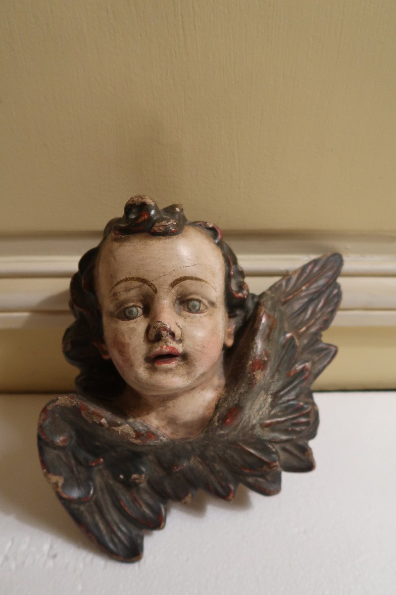 Polychrome Angel Head XVIII-photo-2