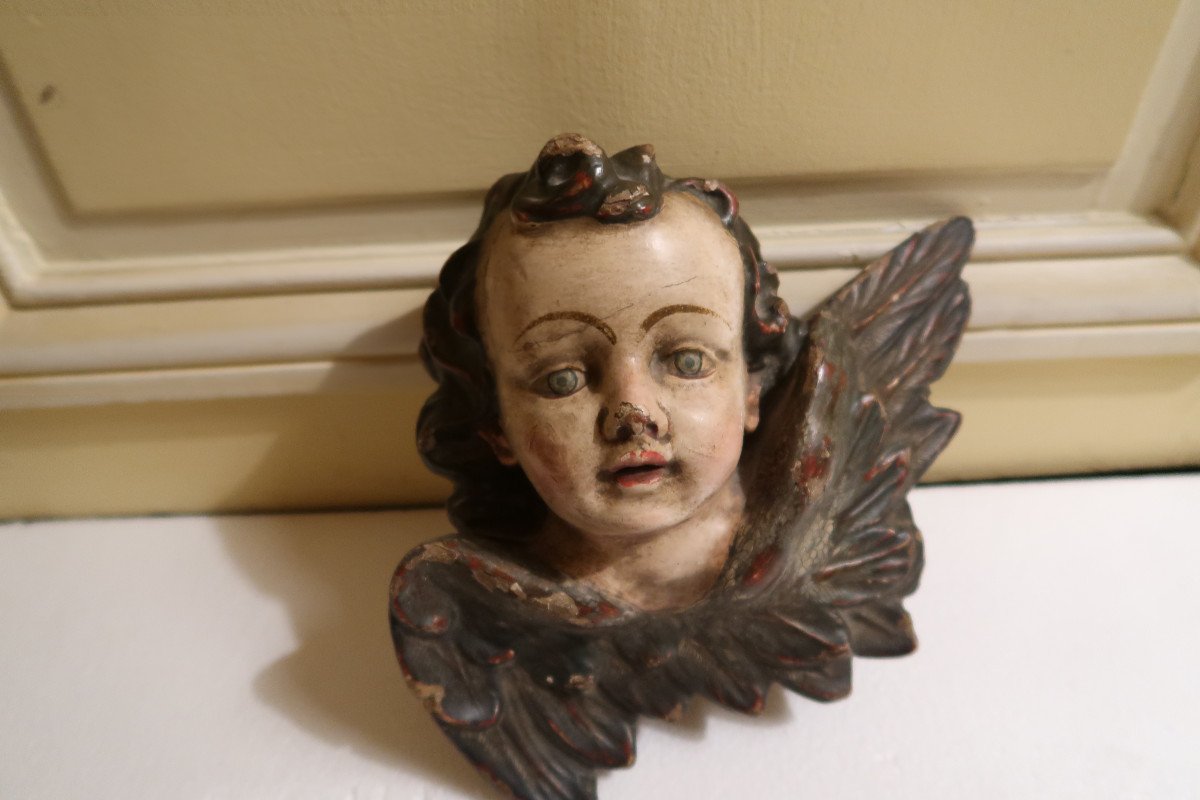 Polychrome Angel Head XVIII-photo-4