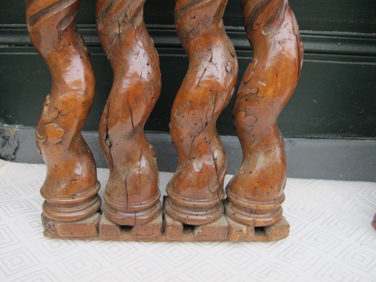 Set Of 8 Colonettes, 17th Century-photo-7