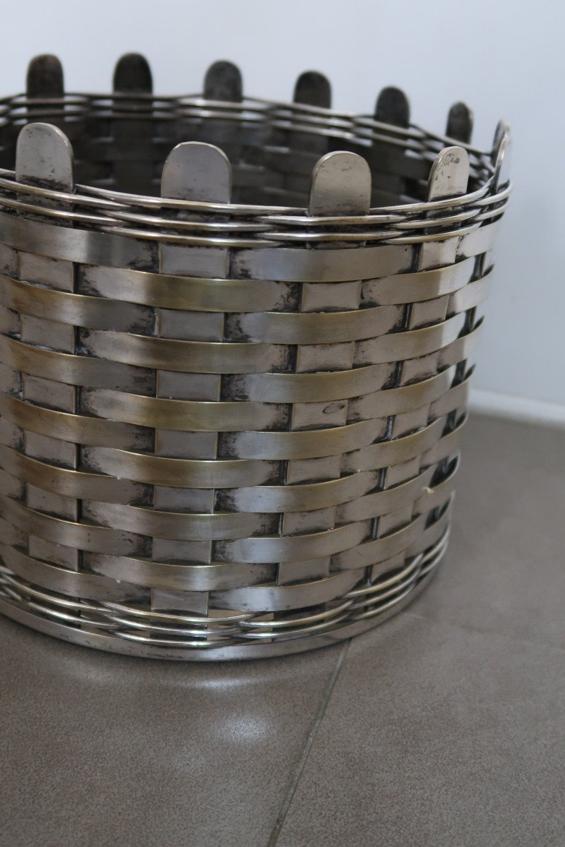 Woven Metal Planter -photo-3