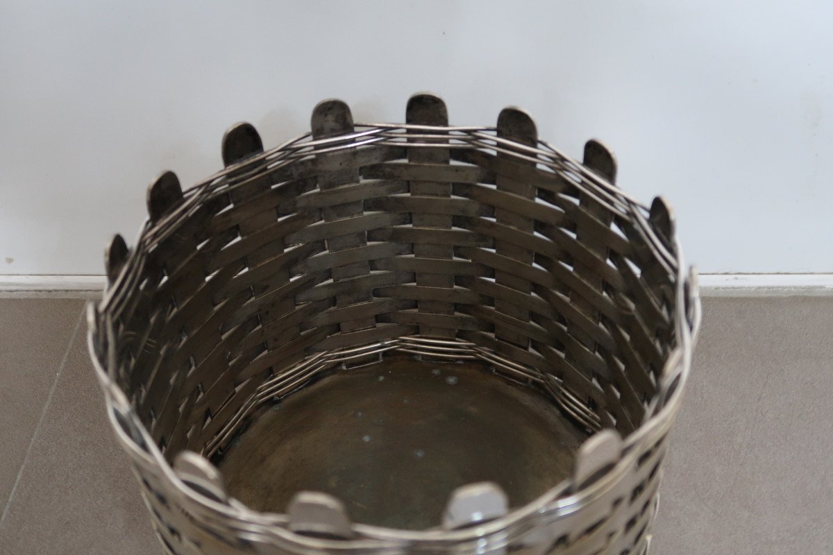 Woven Metal Planter -photo-5