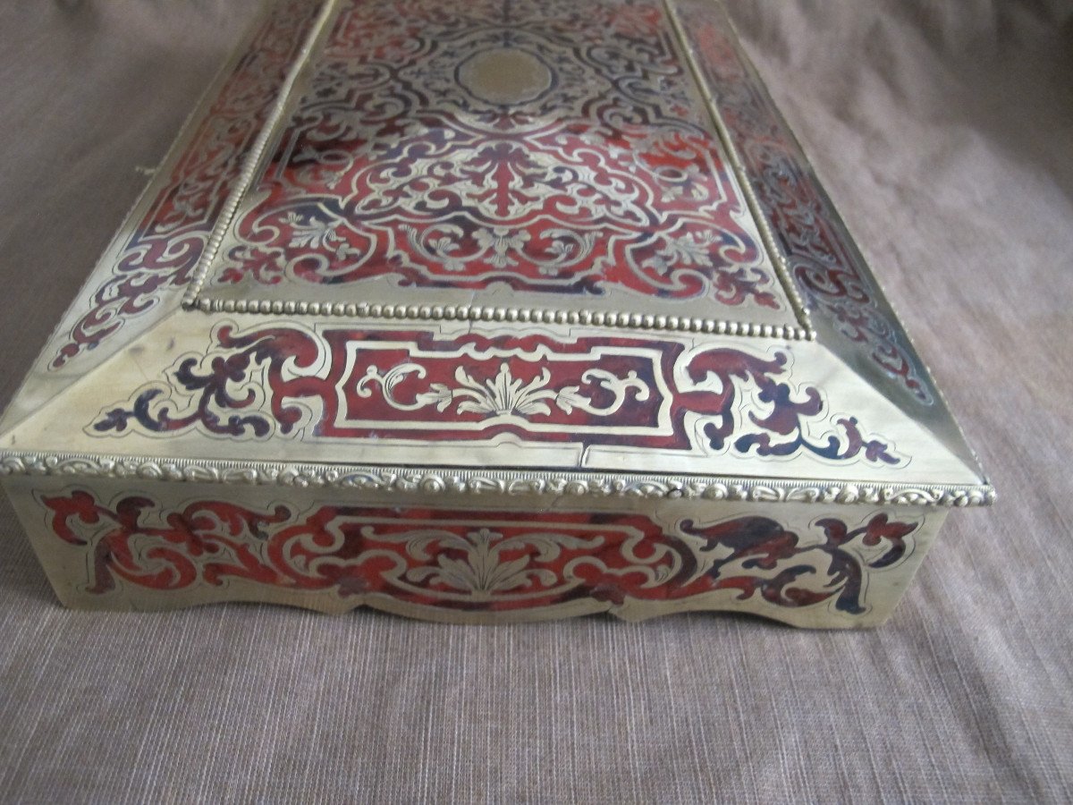 Boulle Marquetry Box Nap III Period-photo-4