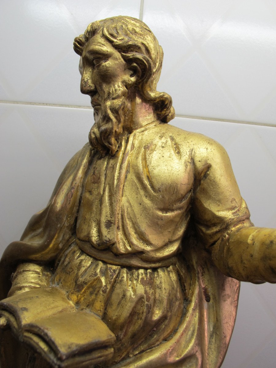 Saint Paul In Gilded Wood  -photo-2