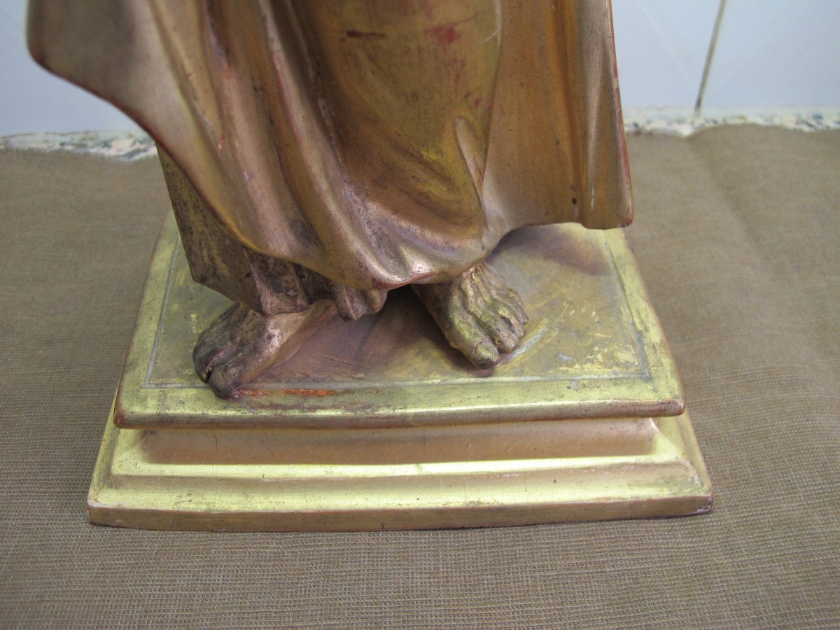 Saint Paul In Gilded Wood  -photo-6