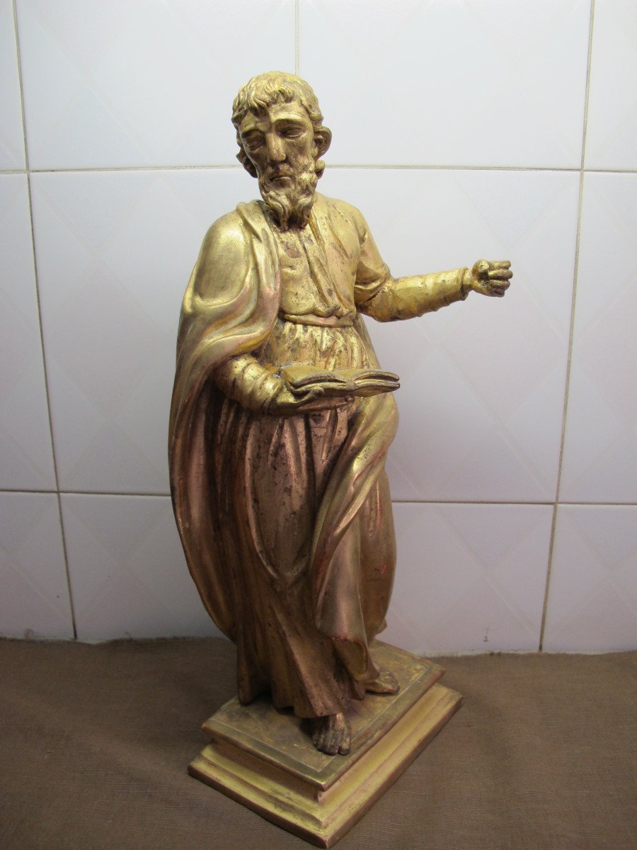 Saint Paul In Gilded Wood  