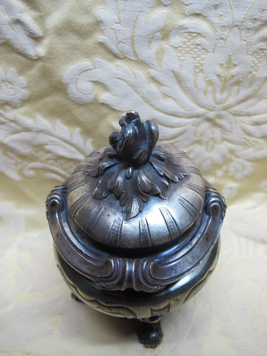 Bronze Inkwell, Late 19th Century-photo-2