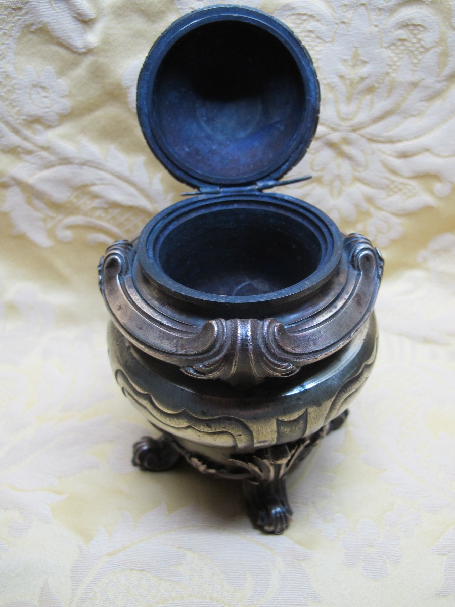 Bronze Inkwell, Late 19th Century-photo-3