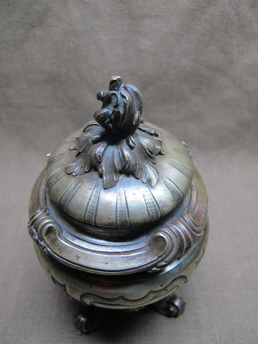 Bronze Inkwell, Late 19th Century-photo-2