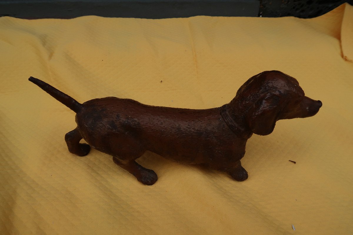 Cast Iron Dog End Of 19th Century-photo-2