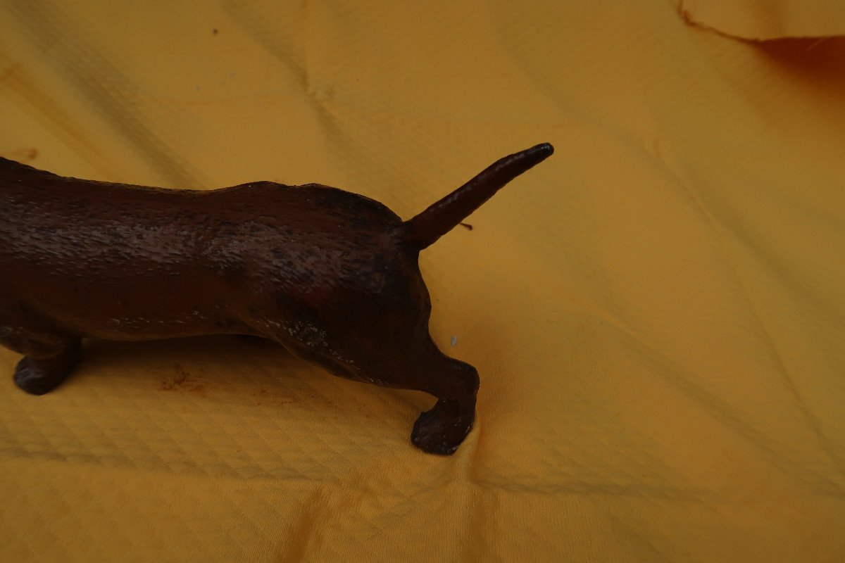 Cast Iron Dog End Of 19th Century-photo-2