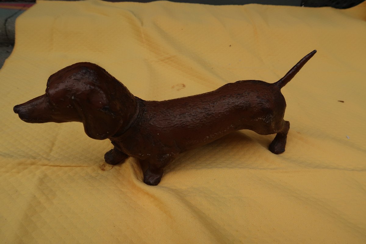 Cast Iron Dog End Of 19th Century-photo-4