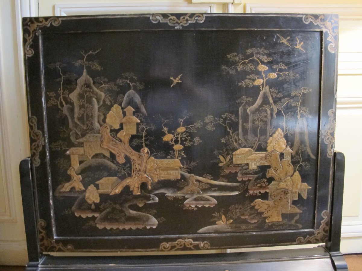 Nap III Period Lacquer Screen-photo-2