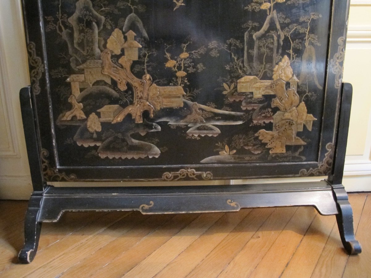 Nap III Period Lacquer Screen-photo-4