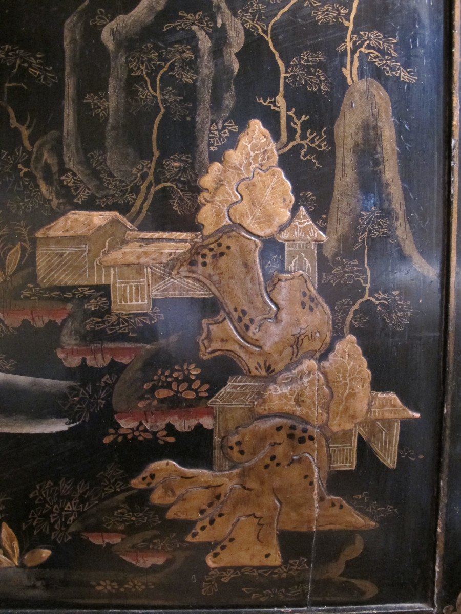 Nap III Period Lacquer Screen-photo-3