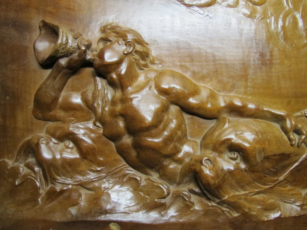 Walnut Panel 19th Century-photo-2