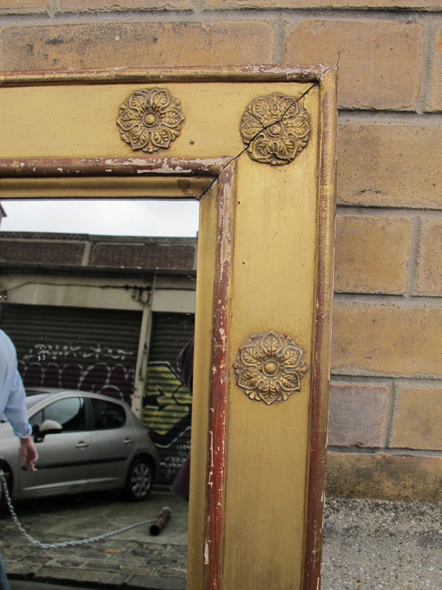 Gilded Wooden Mirror, Early 19th Century-photo-2